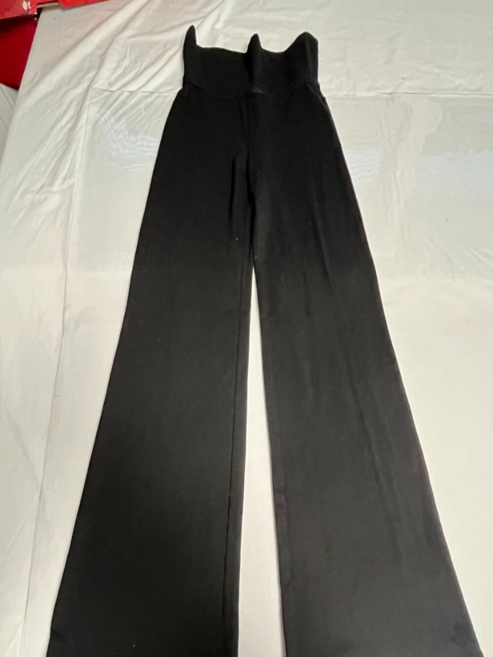 Edikted Black Wide Leg Foldover Lounge Pants Size S - Picture 3 of 10